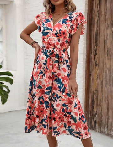 Rochie medie SHEIN, rosu