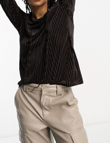 Bluza Urban Threads, maro inchis
