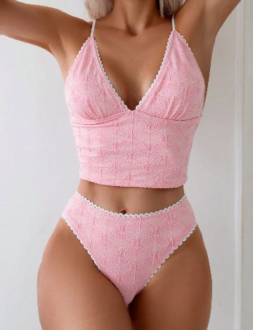 Costum de baie SHEIN, roz