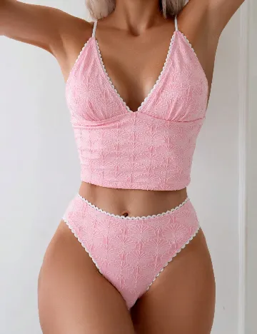 Costum de baie SHEIN, roz