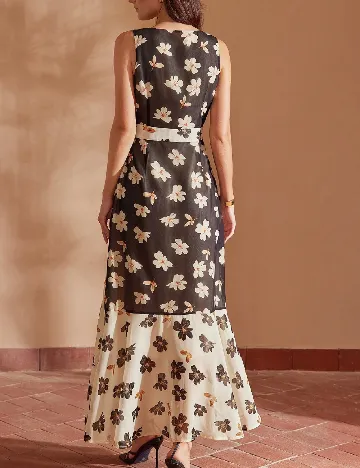 Rochie medie MOTF, crem