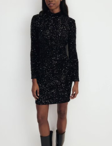 Rochie scurta Reserved, negru