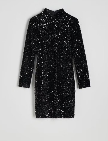 Rochie scurta Reserved, negru
