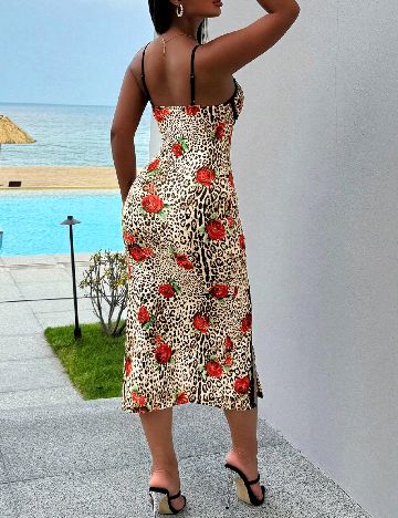 Rochie medie SHEIN, animal print