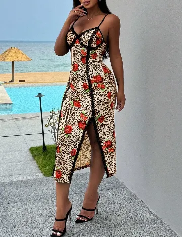 Rochie medie SHEIN, animal print