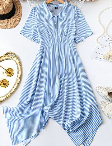 Rochie medie SHEIN CURVE, albastru