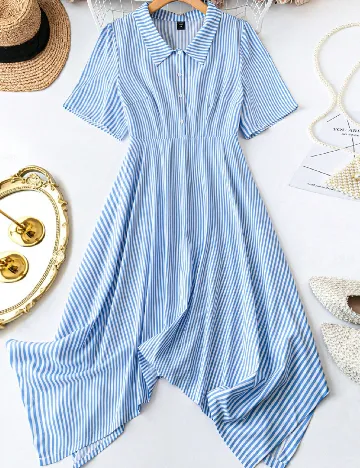 Rochie medie SHEIN CURVE, albastru