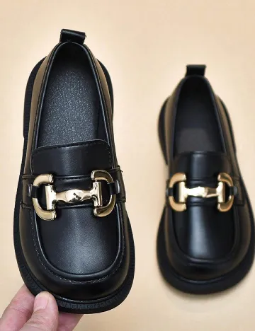 Mocasini Shein Kids, negru Negru