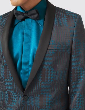 Sacou TWISTED TAILOR, maro/turcoaz