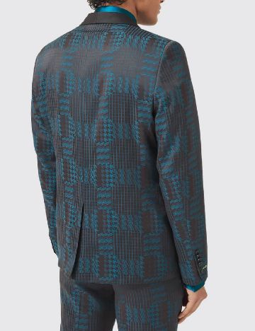 Sacou TWISTED TAILOR, maro/turcoaz
