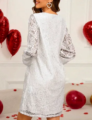 Rochie scurta Emery Rose, alb