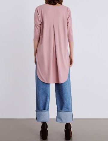 Bluza Oversize Reserved, roz pudra
