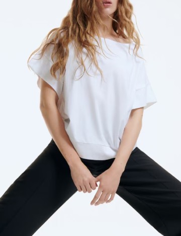 Tricou Oversize Reserved, alb