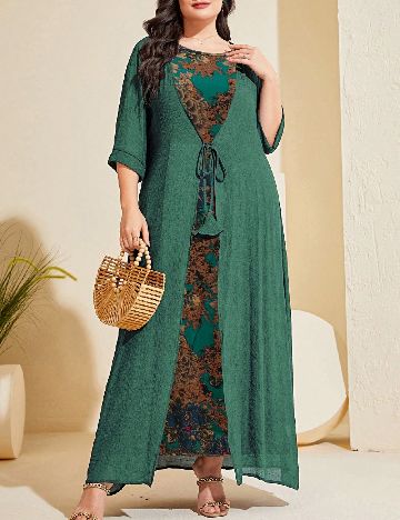 Compleu SHEIN CURVE, verde