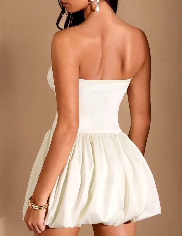 Rochie scurta SHEIN, ecru