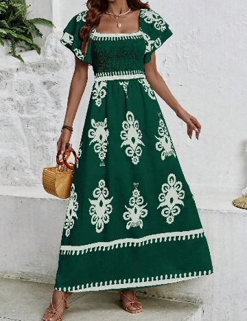 Rochie lunga SHEIN, verde