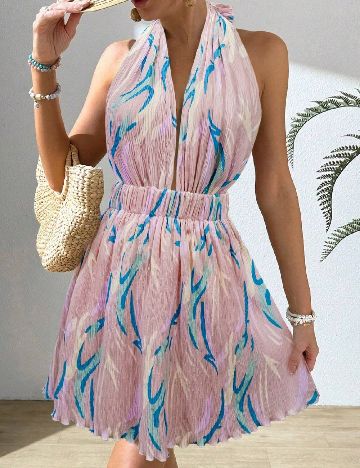 Rochie scurta SHEIN, roz
