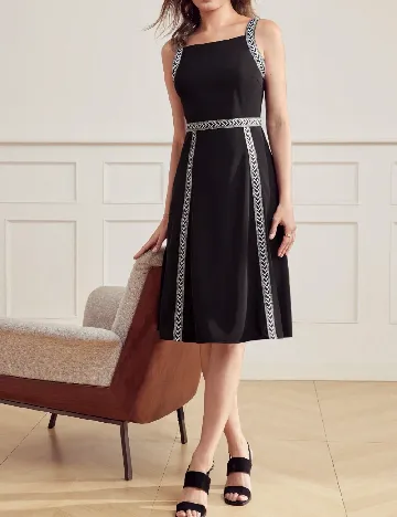 Rochie medie MOTF, negru