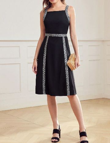 Rochie medie MOTF, negru