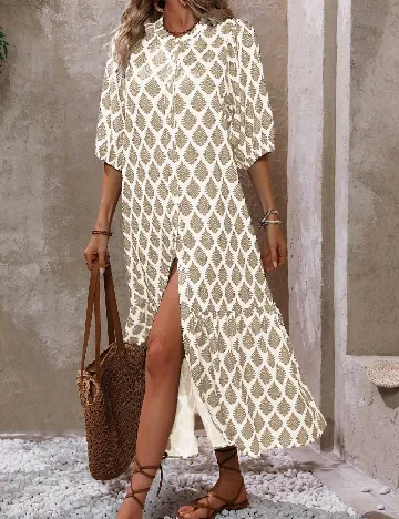 Rochie lunga SHEIN, crem