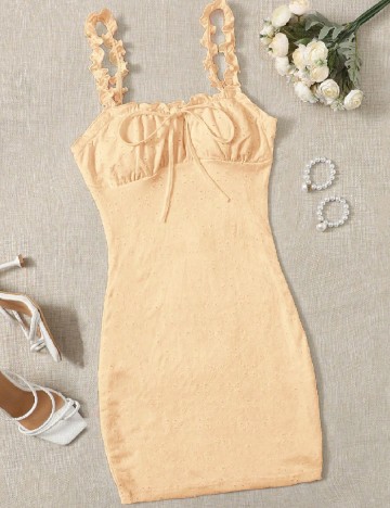 Rochie scurta SHEIN, crem
