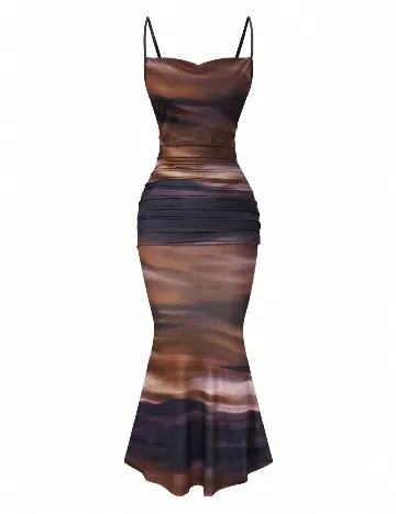 Rochie lunga SHEIN, maro