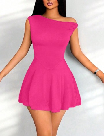 Rochie scurta SHEIN, roz