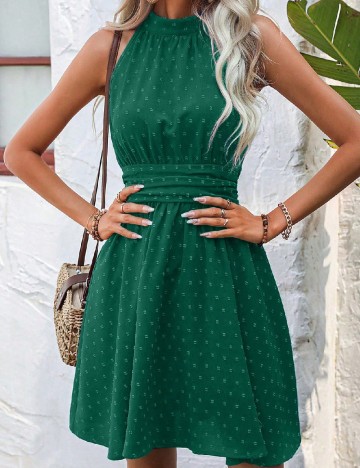 Rochie scurta SHEIN, verde