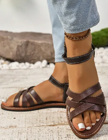 Sandale SHEIN, maro