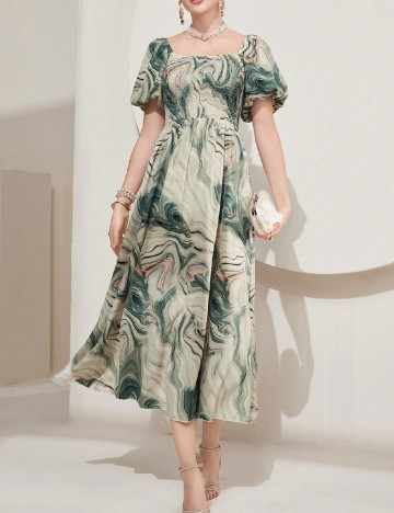 Rochie lunga SHEIN, verde