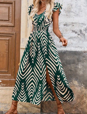 Rochie medie SHEIN, verde