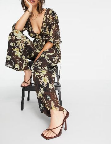 Pantaloni ASOS, maro