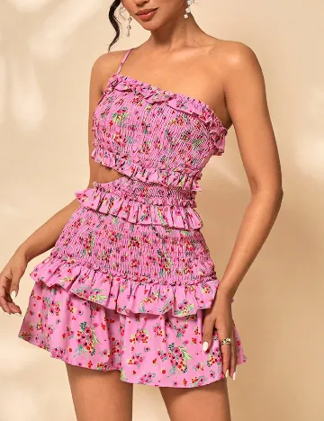 Rochie scurta SHEIN, roz
