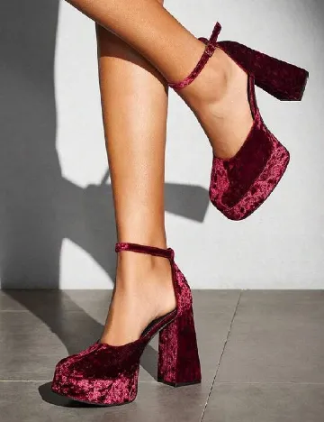 Pantofi SHEIN, visiniu