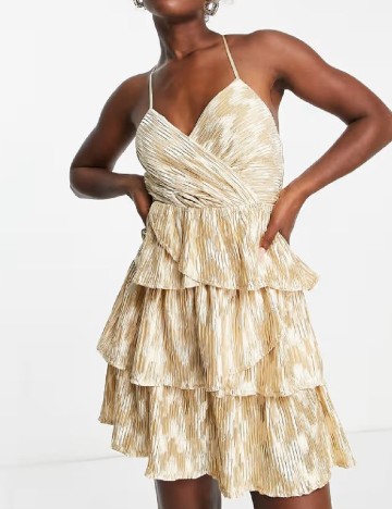 Rochie scurta Miss Selfridge, crem