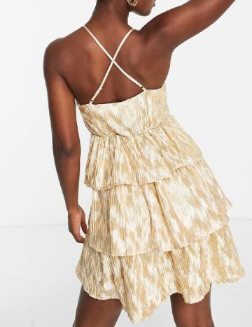 Rochie scurta Miss Selfridge, crem