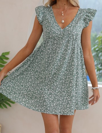 Rochie scurta SHEIN, verde