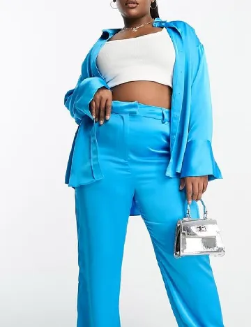 Pantaloni 4TH&Reckless Plus Size, albastru