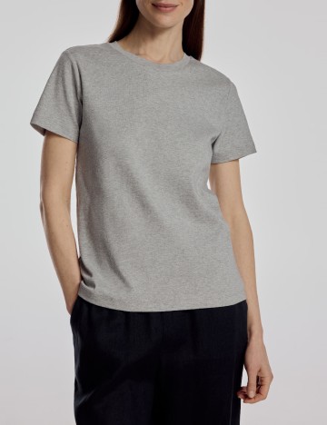 Tricou Reserved, gri deschis