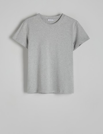 Tricou Reserved, gri deschis