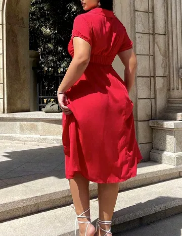 Rochie medie SHEIN CURVE, rosu