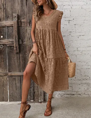 Rochie medie SHEIN, maro