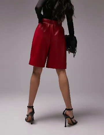 Pantaloni scurti Top Shop, rosu