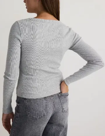 Bluza Reserved, gri deschis