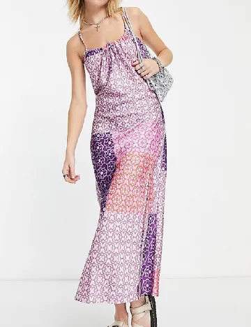 Rochie medie Reclaimed Vintage, mix culori
