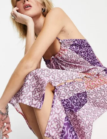 Rochie medie Reclaimed Vintage, mix culori