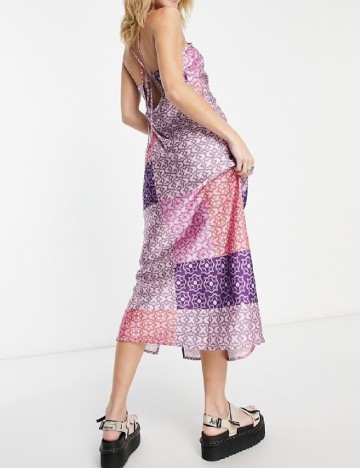 Rochie medie Reclaimed Vintage, mix culori