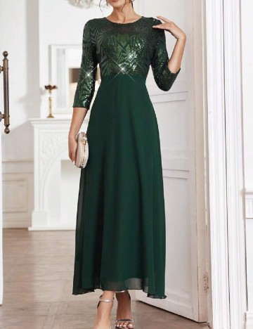 Rochie lunga SHEIN, verde