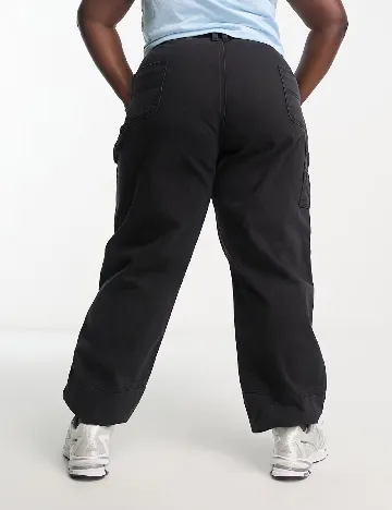 Blugi I SAW IT FIRST Plus Size, negru