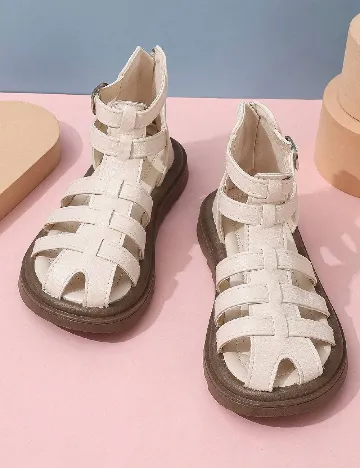 Sandale Shein Kids, ecru Alb